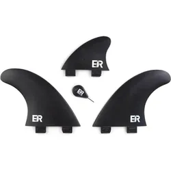 Surfboard Finnen FCS Sustainable Rapid Set mit Fin Key SCHWARZ No Size