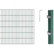 GAH Alberts Alberts Doppelstabmatten-Grundset 16 m 200 x 120 cm 6/5/6 grün