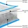 vidaXL Aufblasbare Schwimmmatte Blau und Weiß 300x150x15 cm