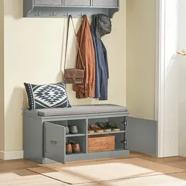 SoBuy FSR131 98 x 49 x 37 cm grau / grau
