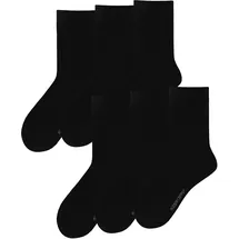 Hudson Simply3 6-Pack Socken Schwarz 39-42