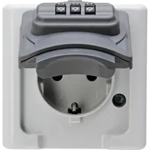 Kopp Schuko-Steckdose 1-fach Grau 1 St.