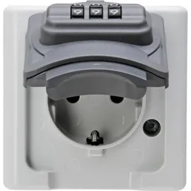 Kopp Schuko-Steckdose 1-fach Grau 1 St.