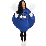 P'tit Clown - 76703 - Bonbon-Kostüm für Erwachsene, Einheitsgröße, blau