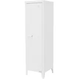 ML-Design Aktenschrank hoch, 38x38x137,5 cm, Weiß, Stahl, Freistehender