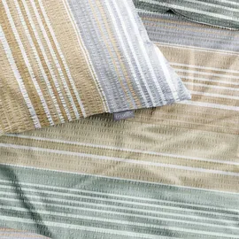 IRISETTE Easy 8706 Gestreift Blau 155 x 220 cm + 80 x 80 cm