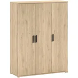 Vipack Kleiderschrank SAM 150,5 x 199,2 x 59 cm Eiche/Beige