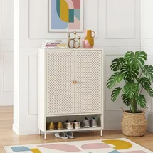 [en.casa] Coleraine 115 x 80 x 35 cm Cremeweiß / beige