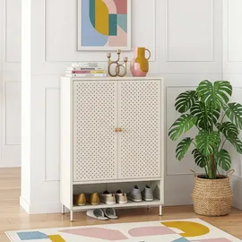 [en.casa] Coleraine 115 x 80 x 35 cm Cremeweiß / beige