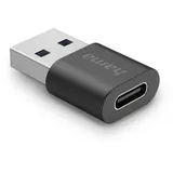 Hama USB-Adapter, USB-A-Stecker - USB-C-Buchse, USB 3.2 Gen2, 10 Gbit / s