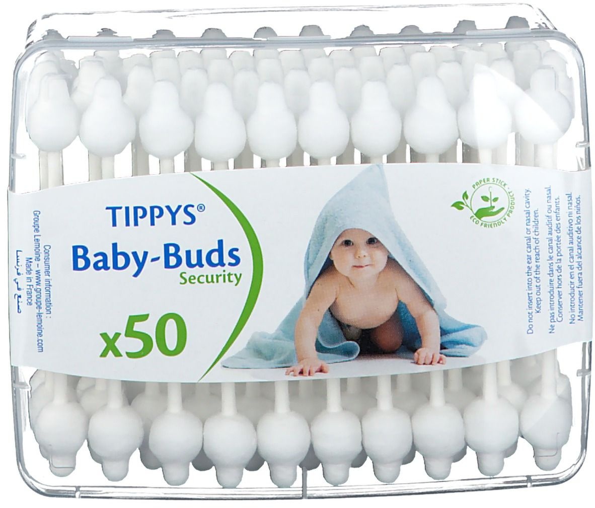 TIPPYS® Baby-Buds Security 50 pc(s) bâtonnet(s)