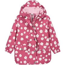 KILLTEC Regenparka mit Kapuze, Blumen, rot | natur, 98