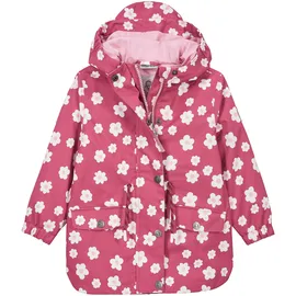KILLTEC Regenparka mit Kapuze, Blumen, rot | natur, 98