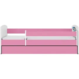 raumhirsch furniture Kinderbett 80 x 180 cm Holzwerkstoff rosa