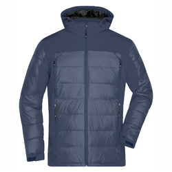 James & Nicholson Hybrid Thermojacke, navy, XL