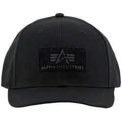 Trucker Cap ALPHA INDUSTRIES "Alpha Industries Accessoires - Headwear Velcro Cap", Damen, schwarz, Obermaterial: 100% Baumwolle, Caps