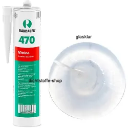 Ramsauer 470 Vitrine glasklar 1K Silikon Dichtstoff 310ml Kartusche