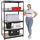 Proregal Schwerlastregal Metall 180x100x60 cm Schwarz