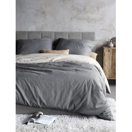 IRISETTE Koala 8487 Gestreift Grau 135 x 200 cm + 2 x 80 x 80 cm