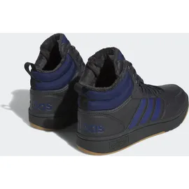 adidas Hoops 3.0 Mid Winterized Carbon / Dark Blue / Gum 44