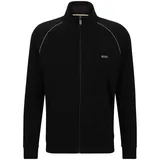 Boss Sweatjacke »Mix&Match Jacket Z« mit Kontrastnaht am Ärmel BOSS dunkelblau