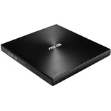 ASUS ZenDrive U9M Schwarz – USB 2.0/USB-C Slim Externer DVD-Brenner Optische Disc 8X Speed Re-Writer-Laufwerk mit M-Disc-Unterstützung, USB 2.0 Typ-A/Typ-C-Kompatibilität, Mac/Windows OS kompatibel