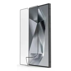 228524 Super Hybrid Klare Bildschirmschutzfolie Kunststoff 9H für  Samsung Galaxy S25 Ultra Schlagfest, Kratzresistent, Splitterfrei, Stoßfest