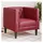 vidaXL Chesterfield-Sessel Kunstleder 71 x 70,5 x 0 cm Weinrot