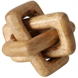 Boltze Deko-Objekt B 20 cm SUAL, Braun - 20 x 20 cm - Mangoholz