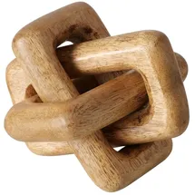 Boltze Deko-Objekt B 20 cm SUAL, Braun - 20 x 20 cm - Mangoholz