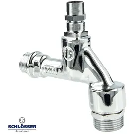 Schlösser Armaturen Js Auslaufventil Mit Rb,Rv,Sv Steckschl.-Ot,1/2",Pol. Chr.,Dvgw