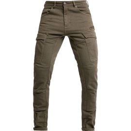 John Doe Defender Mono Motorrad Textilhose, grün, Größe 28