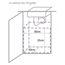 simplehuman Einbaumülleimer 30 l Schwarz