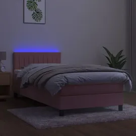 vidaXL Boxspringbett 100 x 200 cm Rosa