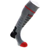 Lenz Heat Sock 5.1 Toe Cap Slim Fit Heizsocken grau/rot 35-38
