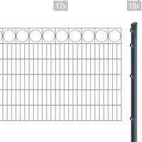 Arvotec Doppelstabmattenzaun »EXCLUSIVE 120 zum Einbetonieren "Ring" mit Zierleiste«, Zaunhöhe 120 cm, Zaunlänge 2 - 60 m 63271318-0 anthrazit H/L: 120 cm x 34 m