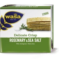 Wasa Knäckebrot Tasty Snacks Crisps, Rosemary und Sea Salt, 190g