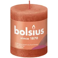 Bolsius Rustik Stumpenkerze 8 x 6.8 cm herbstliches orange