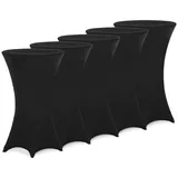 DEUBA Detex® Stehtischhusse Überzug Stretch (Ø 70-75cm,... Schwarz