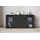 Home Affaire Sideboard HOME AFFAIRE "modernes Design mit Glaseinsätzen und 3 Schubladen, Breite 150 cm", schwarz (graphite schwarz matt), B:150cm H:70cm T:39,5cm, Sideboards, Sideboard, Grifflose Fronten mit Push-to-Open, höhenverstellbare Einlegeböden