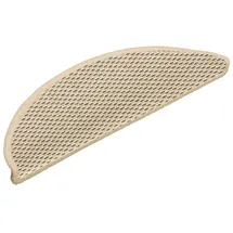 vidaXL Treppenmatten Selbstklebend Sisal-Look 15 Stk. 56x17x3 Berber