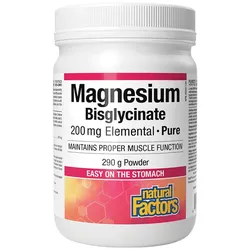 Natural Factors NATURAL FACTORS MAGNESIUM BISGLYCINATE PURE 200 MG (145 G) (290 g)