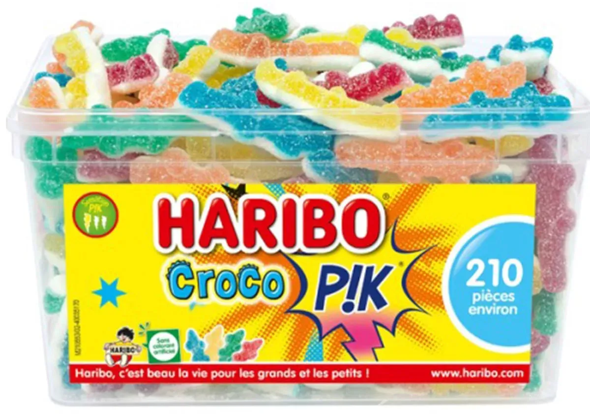 Haribo Croco PIK - 210 saure Krokodile aus Frankreich: Fruchtig und Erfrischend!