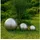 Köhko 3er Edelstahlkugeln-Set Ø 8-10-15 cm Silber/Weiß