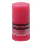 Stumpenkerzen Raureif Stumpenkerze 150 x 78 mm pink