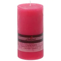 Stumpenkerzen Raureif Stumpenkerze 150 x 78 mm pink