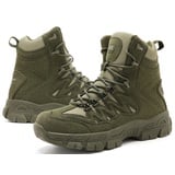 5.AA B22 Herren Militärstiefel Armee Combat Tactical Boots Arbeitsstiefel Wanderschuhe Trekkingschuhe Outdoor Einsatzstiefel A-CQB Grün 42EU - 42 EU