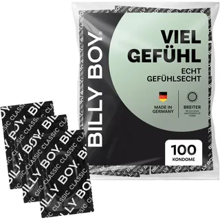 Billy Boy Kondome Viel Gefühl | 56 mm | Gefühlsechte Kondome mit angenehmem Duft | (1x100 Stück)