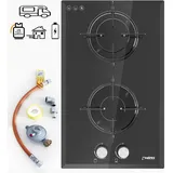 phönix handels gmbh Phönix Domino-WGL Wohnmobil Gaskochfeld Boot Gaskocher 2 flammig + Set