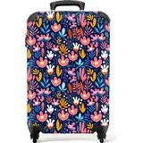 NoBoringSuitcases.com NoBoringSuitcases.com® Handgepäck Hartschalenkoffer mit TSA Schloss, Trolley, Reisekoffer, Carry on, Rollkoffer, Klein oder Mittelgroß Mehrfarbig